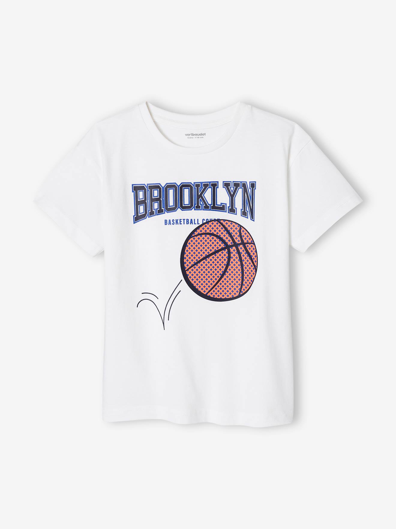 Jungen T-Shirt mit Basketball-Print von Vertbaudet