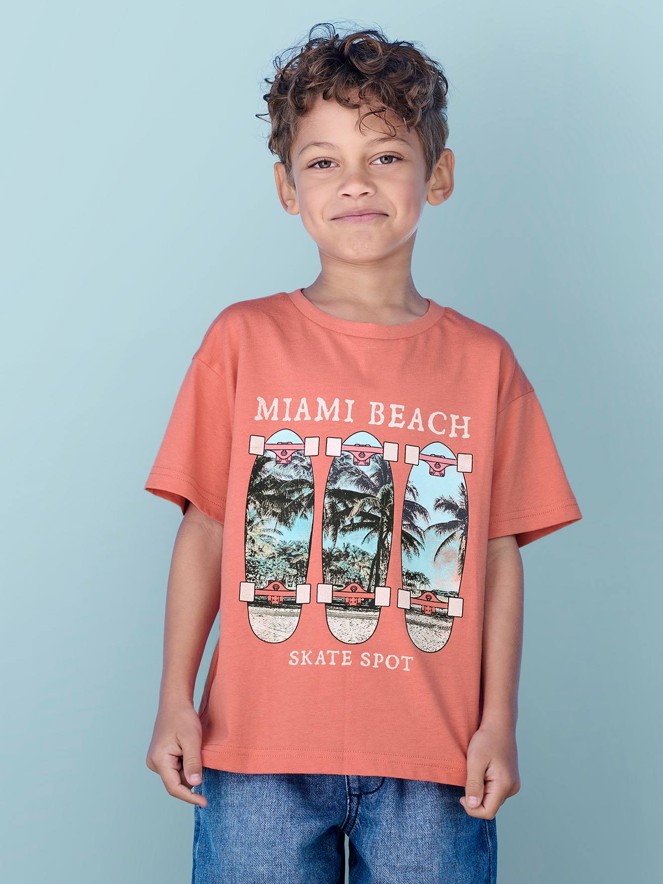 Jungen T-Shirt mit Fotoprint von Vertbaudet