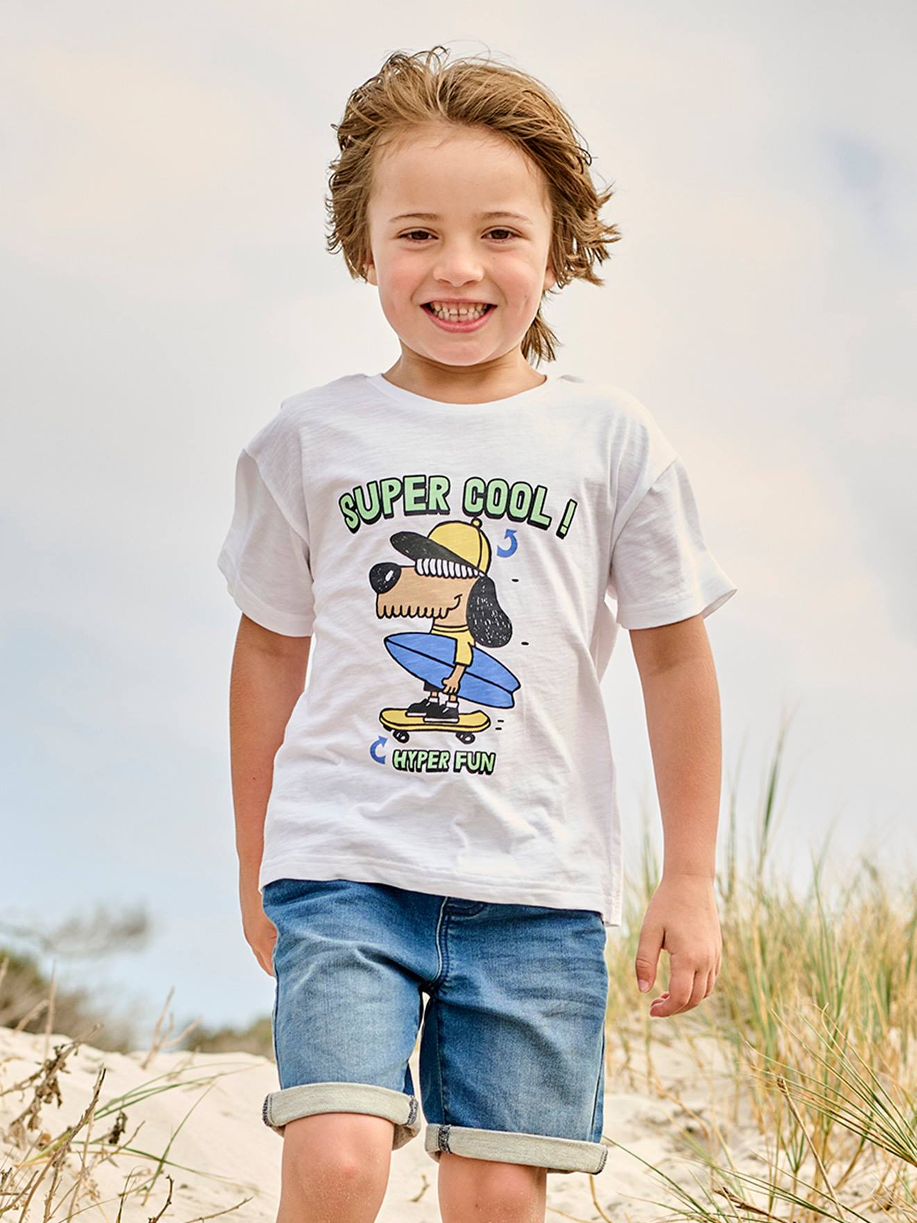 Jungen T-Shirt mit Recycling-Baumwolle von Vertbaudet