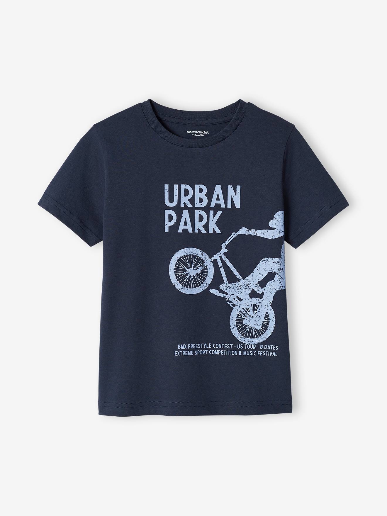 Jungen T-Shirt mit Schriftzug oder Print BASIC Oeko-Tex von Vertbaudet