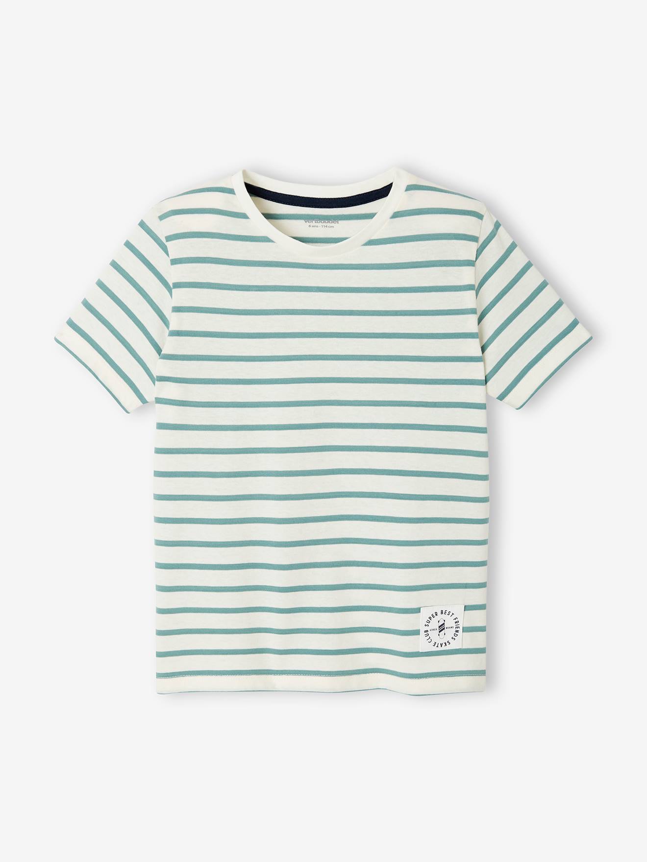 Jungen T-Shirt mit Streifen Oeko-Tex von Vertbaudet