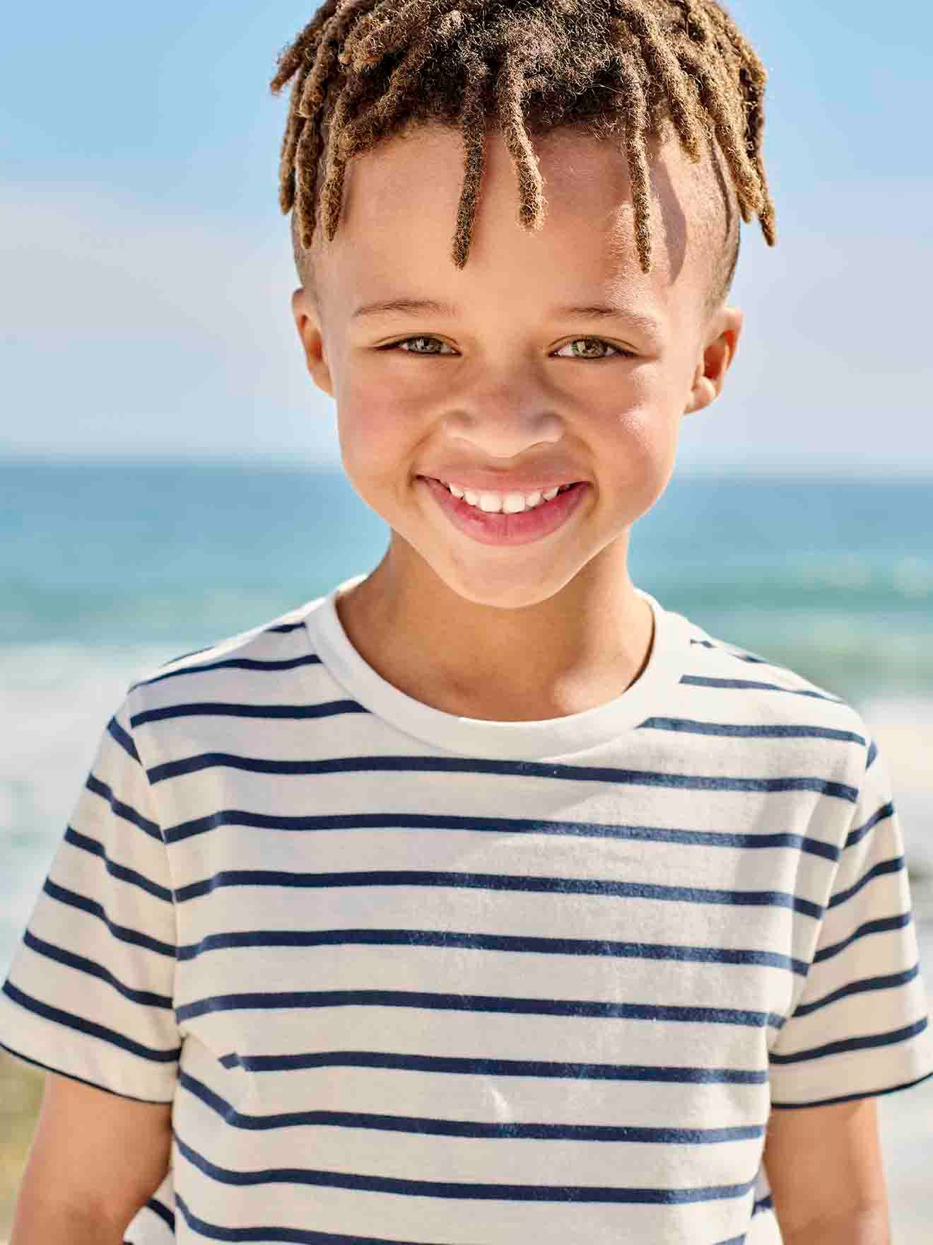 Jungen T-Shirt mit Streifen Oeko-Tex von Vertbaudet