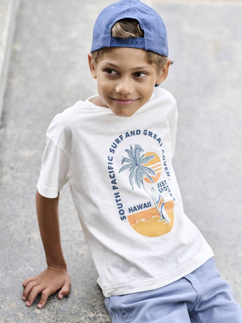 Jungen T-Shirt mit grafischem Print von Vertbaudet