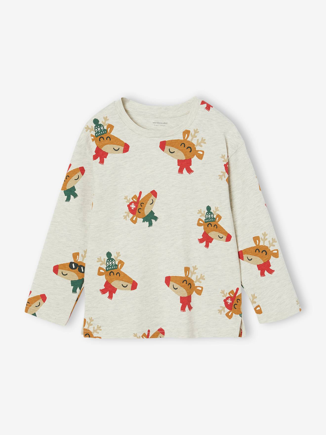 Jungen Weihnachts-Shirt mit lustigem Print Jungen Weihnachts-Shirt mit lustigem Print von Vertbaudet