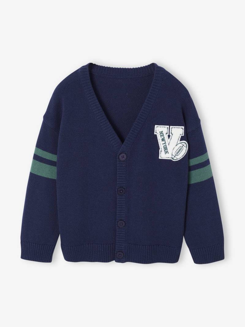 Jungen Cardigan mit V-Ausschnitt von Vertbaudet