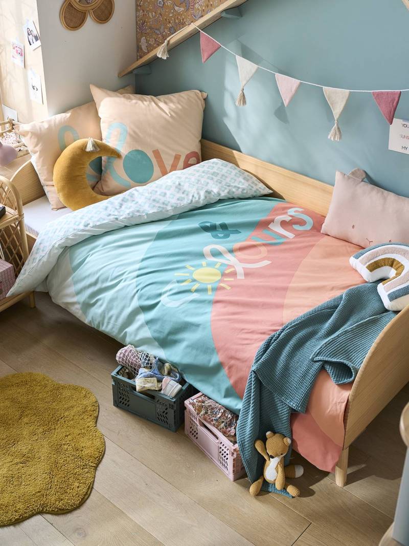 Kinder Bettwäsche-Set LOVE & COLORS von Vertbaudet