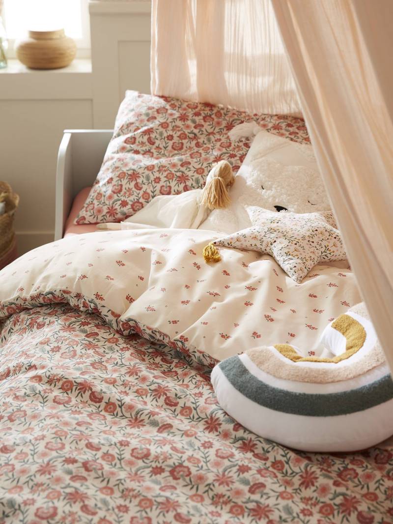 Kinder Bettwäsche-Set HIPPIE BLUMENMÄDCHEN von Vertbaudet