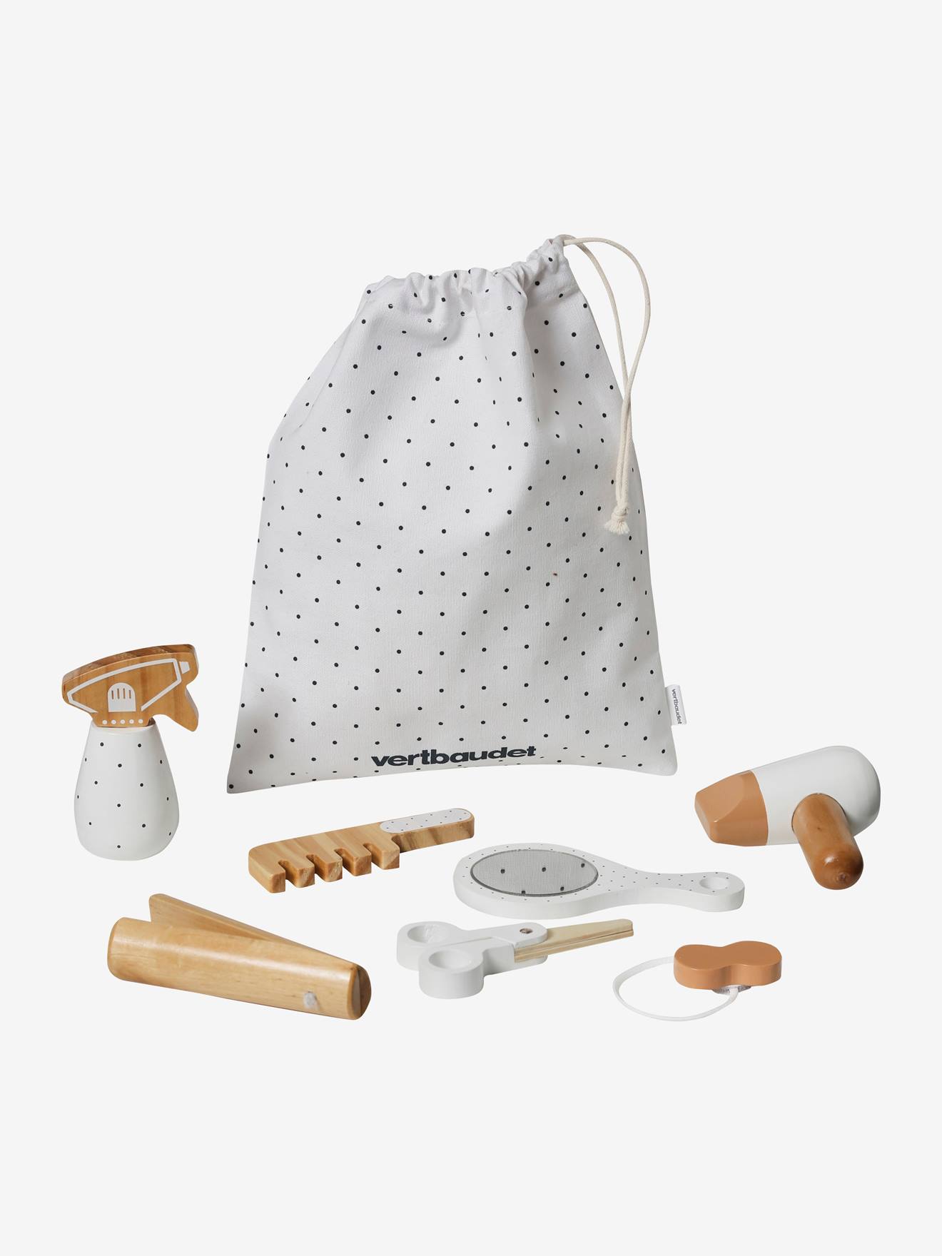 Kinder Friseur-Set aus Holz FSC® von Vertbaudet