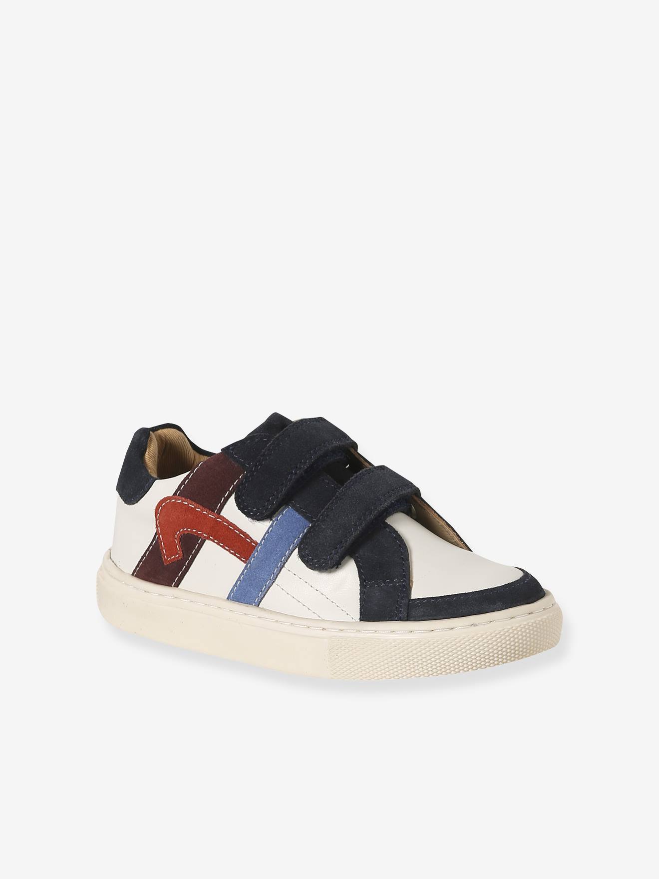 Kinder Leder-Sneakers mit Klettverschluss set von Vertbaudet