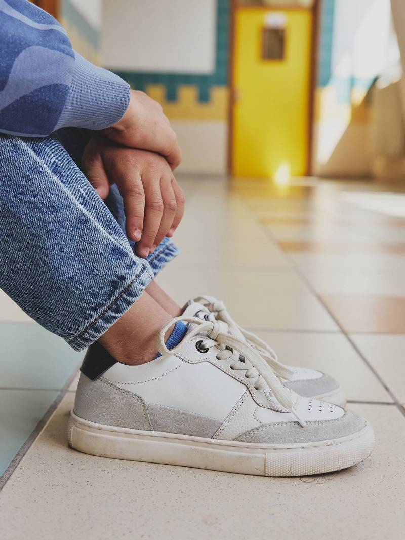 Kinder Ledersneakers mit Reißverschluss set von Vertbaudet