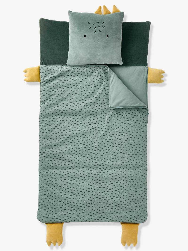 Kinder Schlafsack-Set mit Kissen TIERE von Vertbaudet