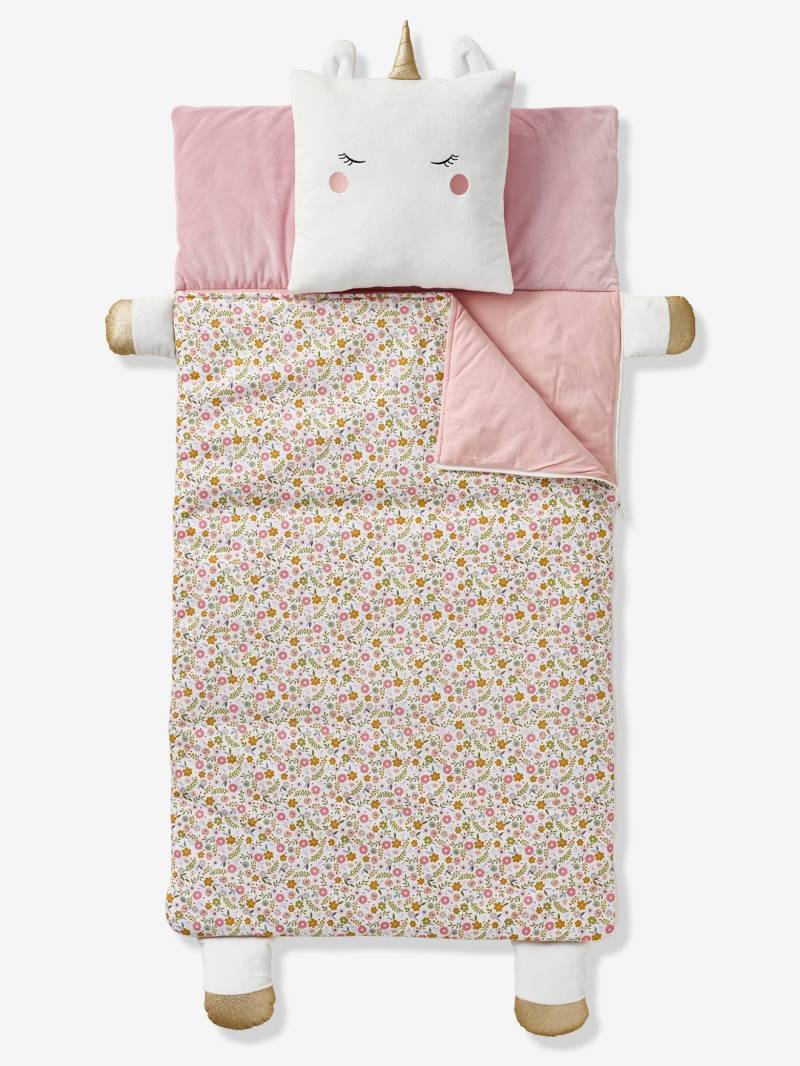 Kinder Schlafsack-Set mit Kissen TIERE von Vertbaudet