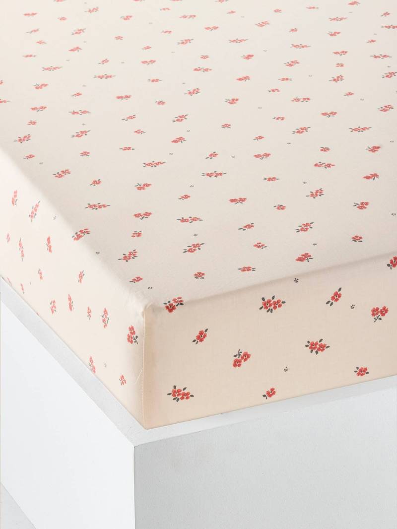 Kinder Spannbettlaken HIPPIE mit Recycling-Baumwolle von Vertbaudet