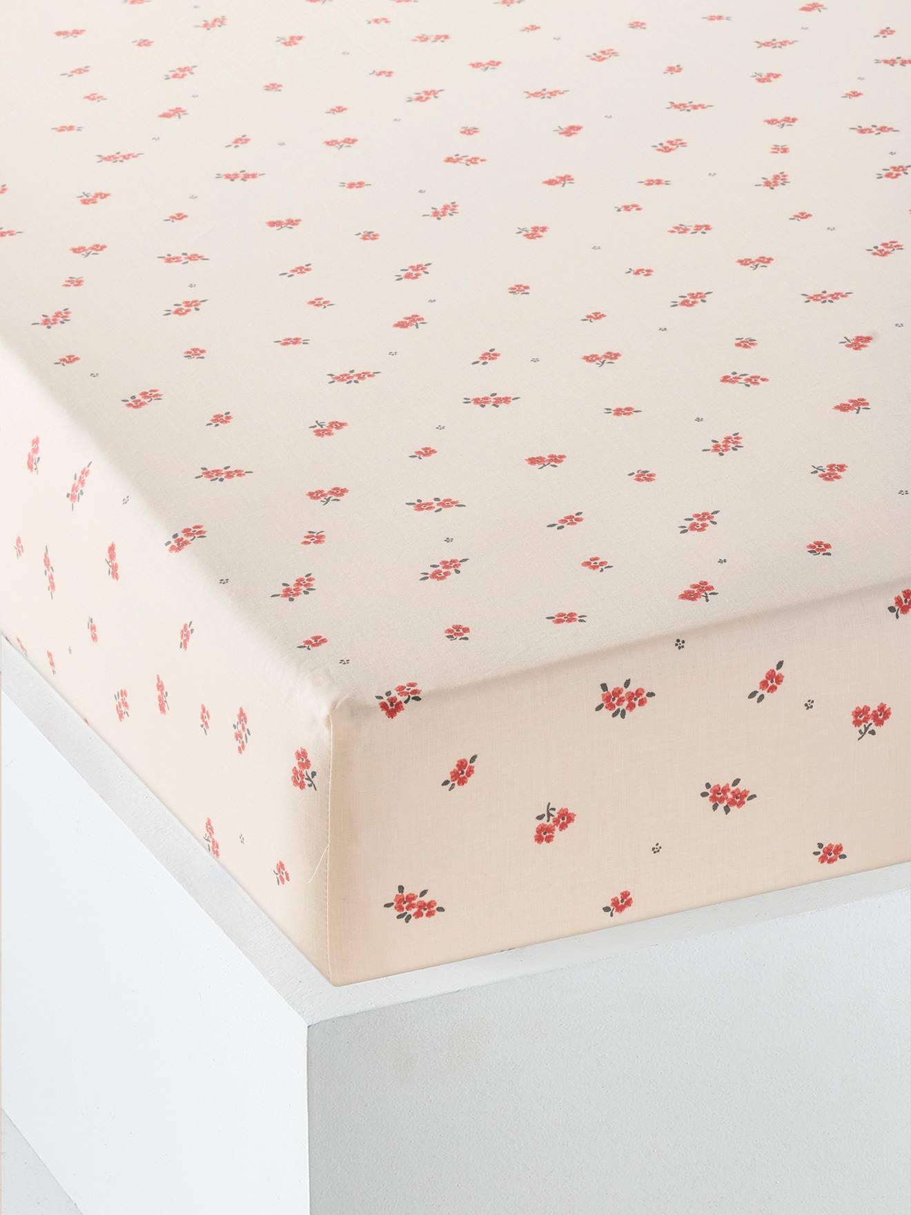 Kinder Spannbettlaken HIPPIE mit Recycling-Baumwolle von Vertbaudet