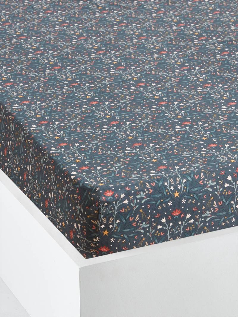 Kinder Spannbettlaken MAGIC FOREST mit Recycling-Baumwolle von Vertbaudet