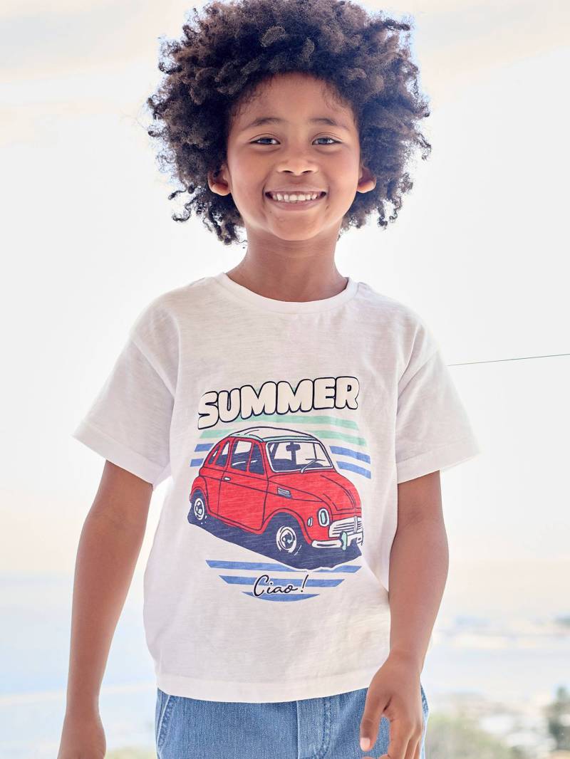 Kinder T-Shirt mit Reliefprint von Vertbaudet