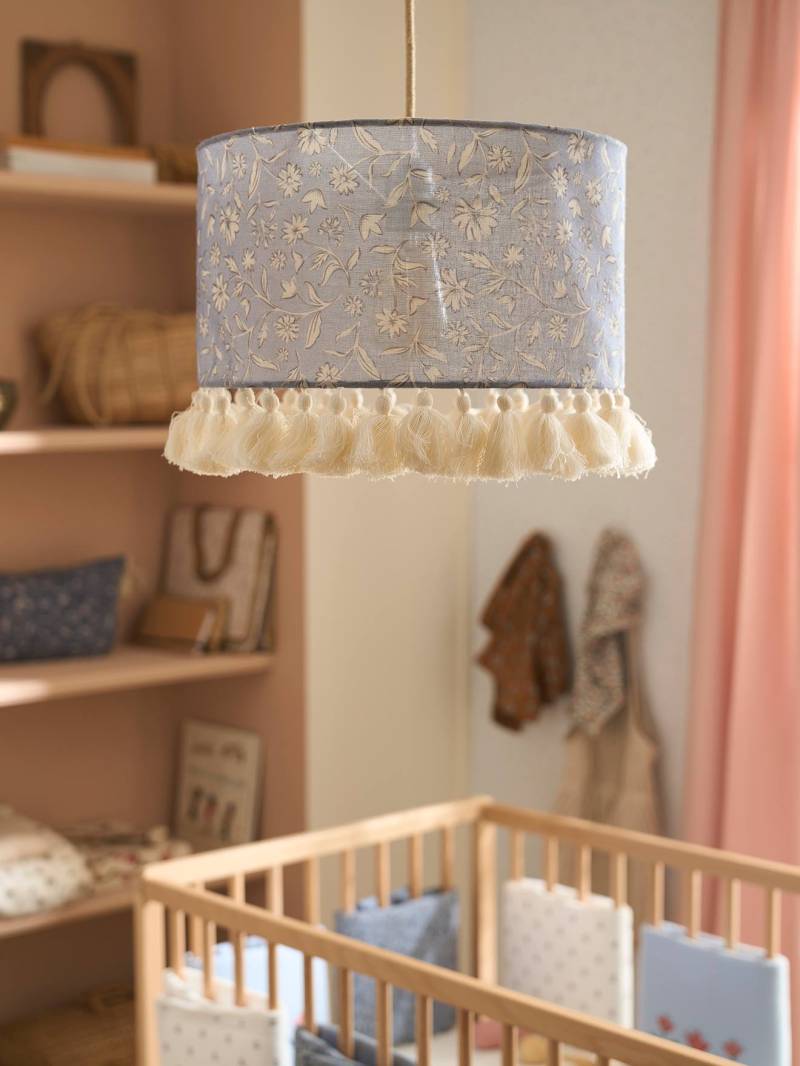 Kinderzimmer Hängelampenschirm INDIEN BLUME von Vertbaudet