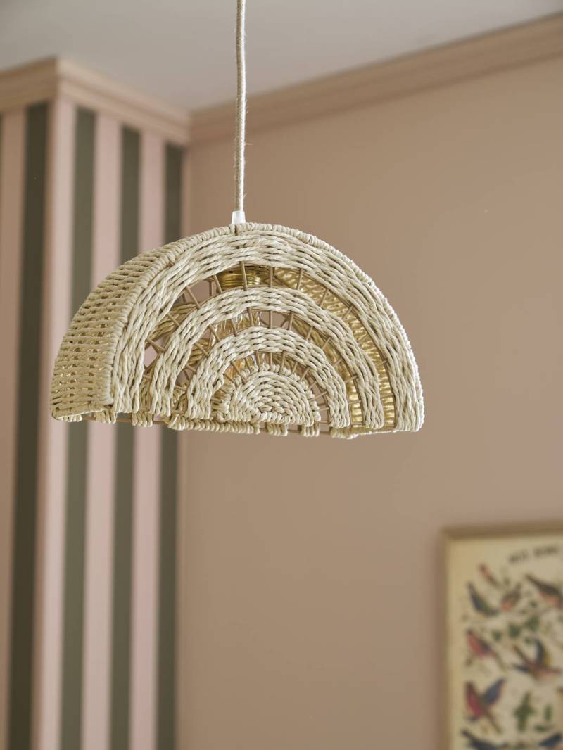 Kinderzimmer Hängelampenschirm REGENBOGEN aus Papierkordel von Vertbaudet