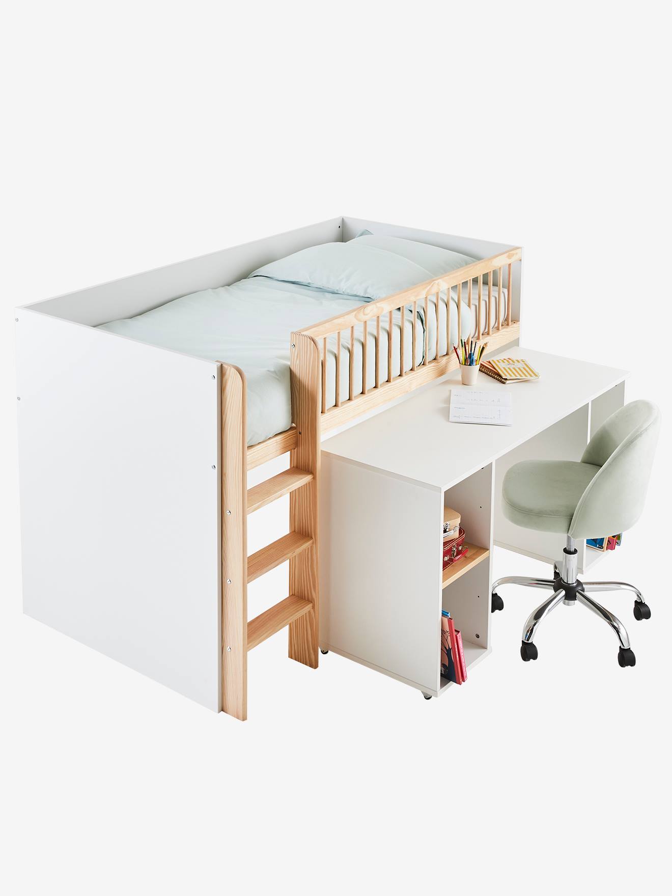 Kinderzimmer Kombi-Hochbett GECKO von Vertbaudet