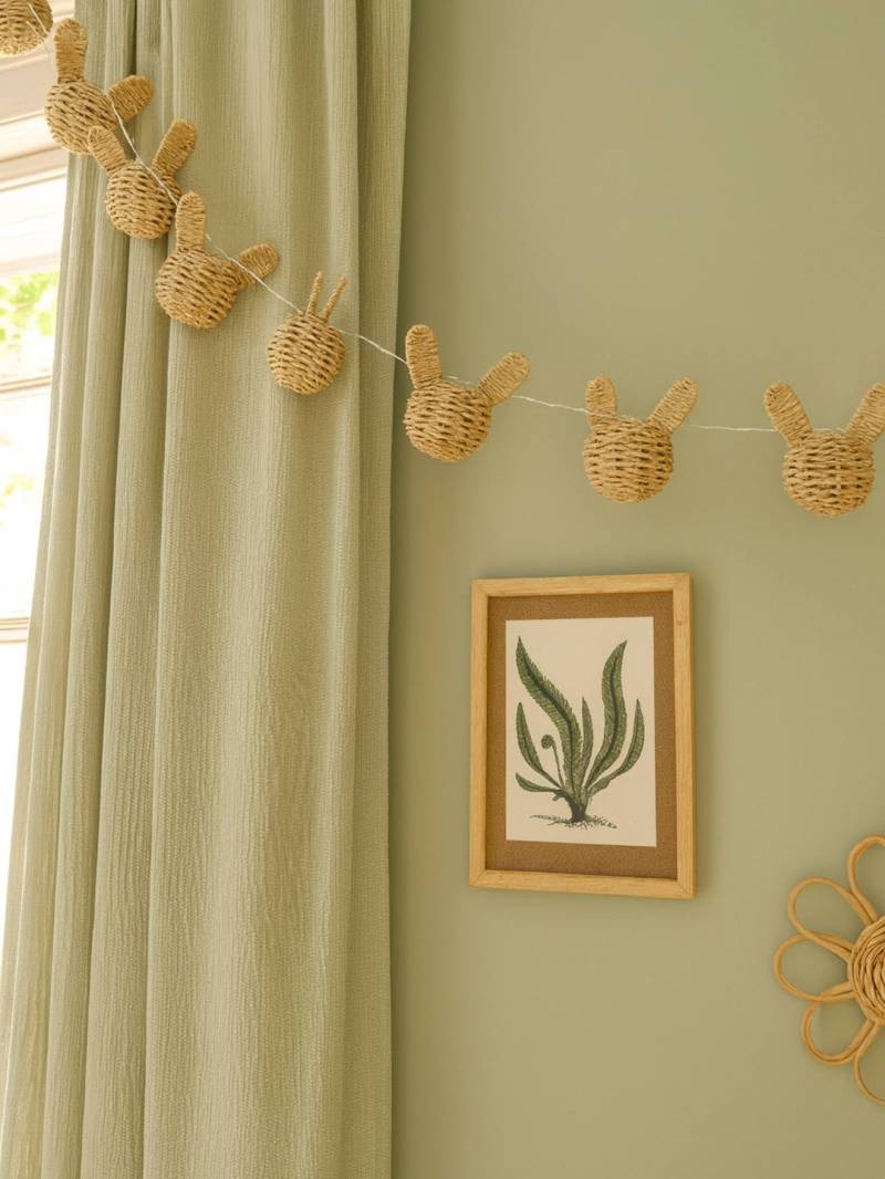 Kinderzimmer Lichterkette mit Hasen von Vertbaudet