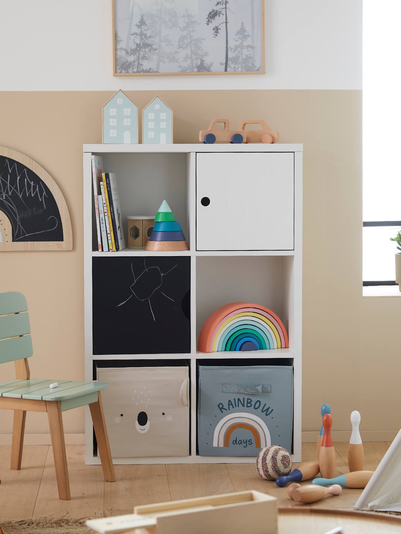 Kinderzimmer Regalelement mit 6 Fächern von Vertbaudet