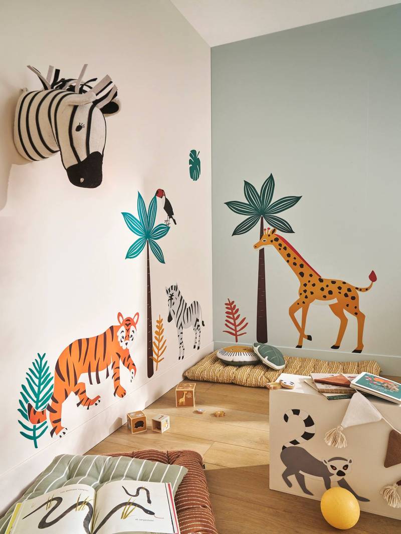 Kinderzimmer XXL-Wandsticker DSCHUNGELFIEBER von Vertbaudet