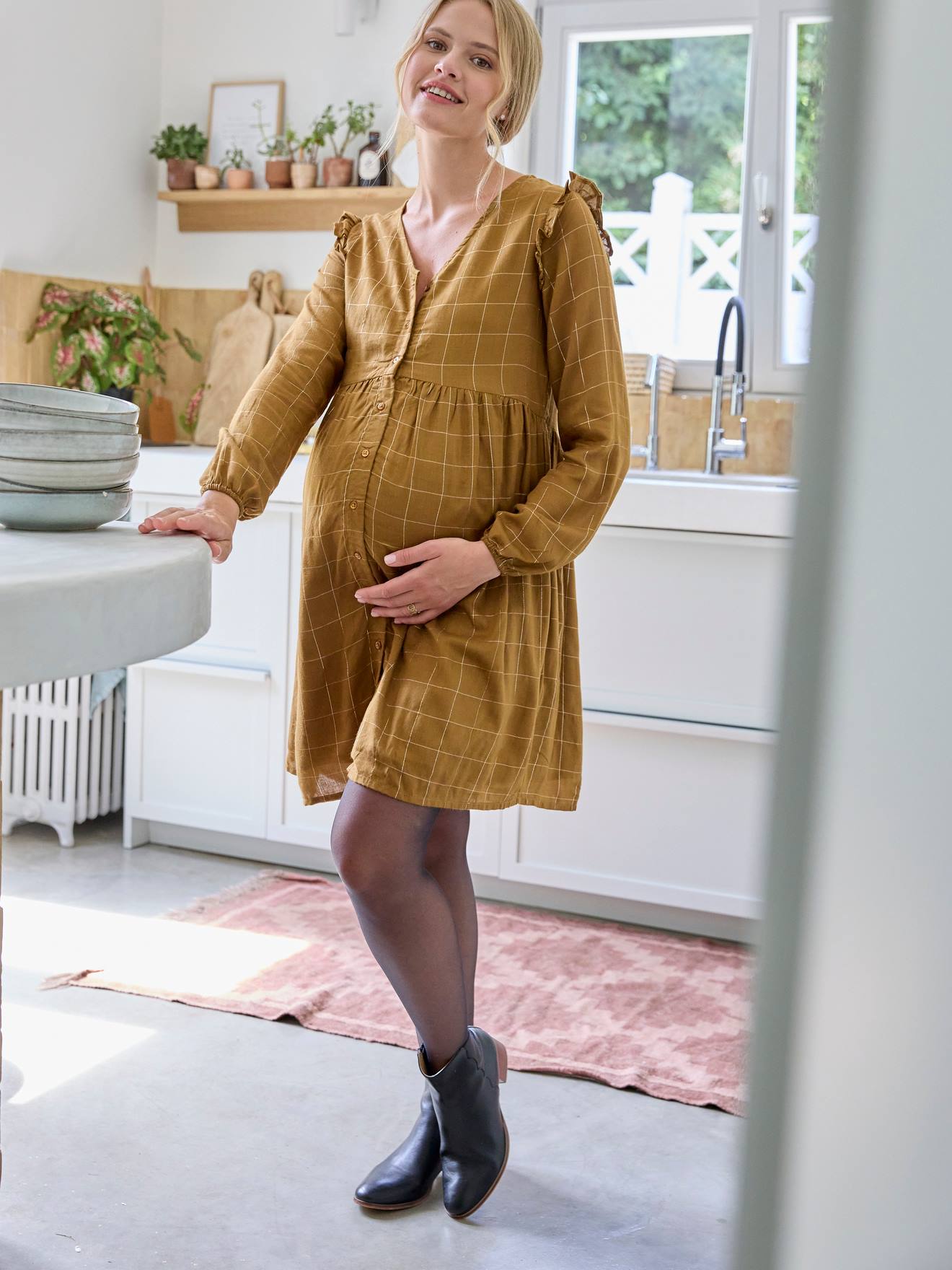 Kleid für Schwangerschaft & Stillzeit von Vertbaudet