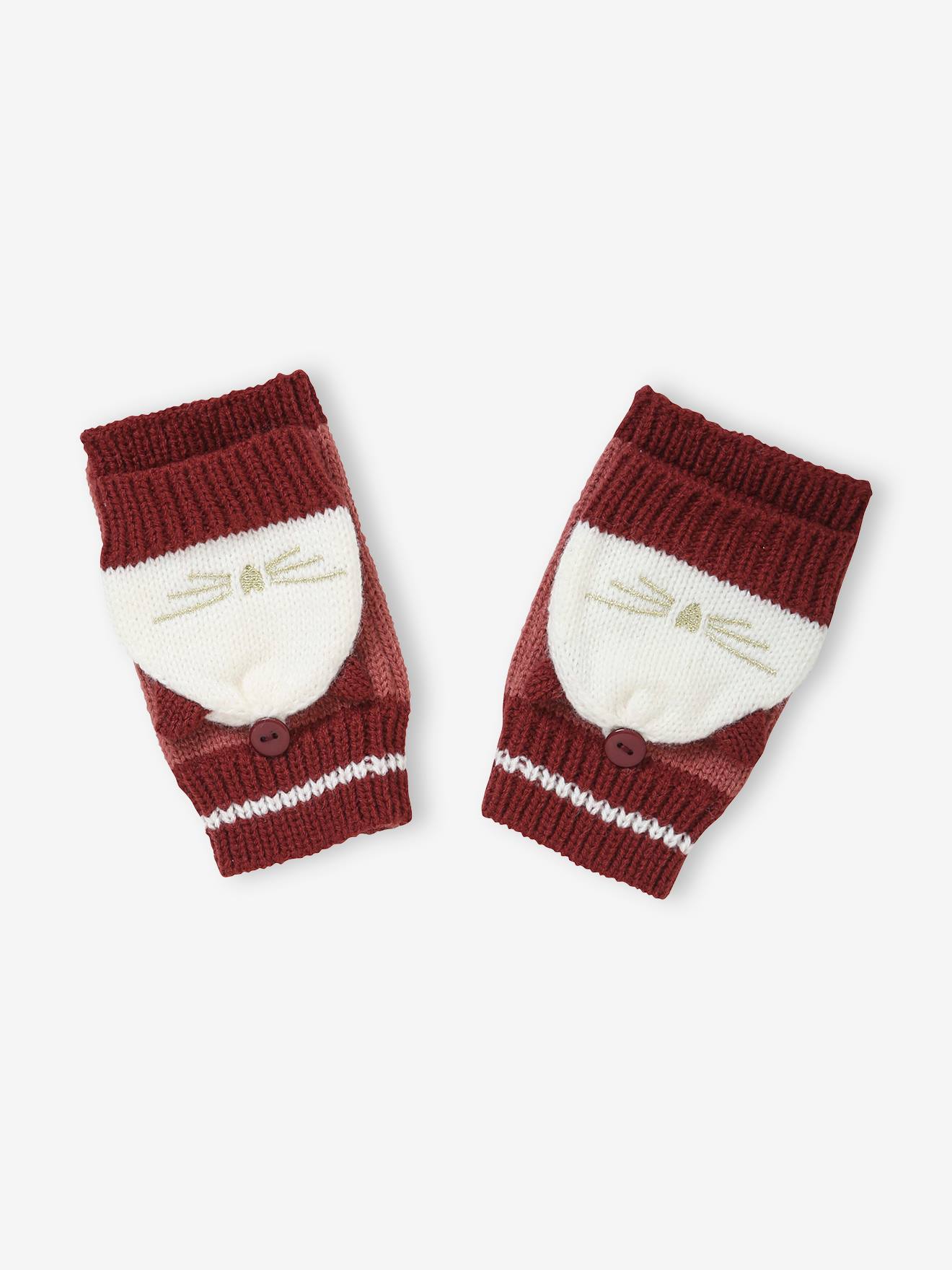 Mädchen 2-in-1-Handschuhe Mädchen 2-in-1-Handschuhe von Vertbaudet