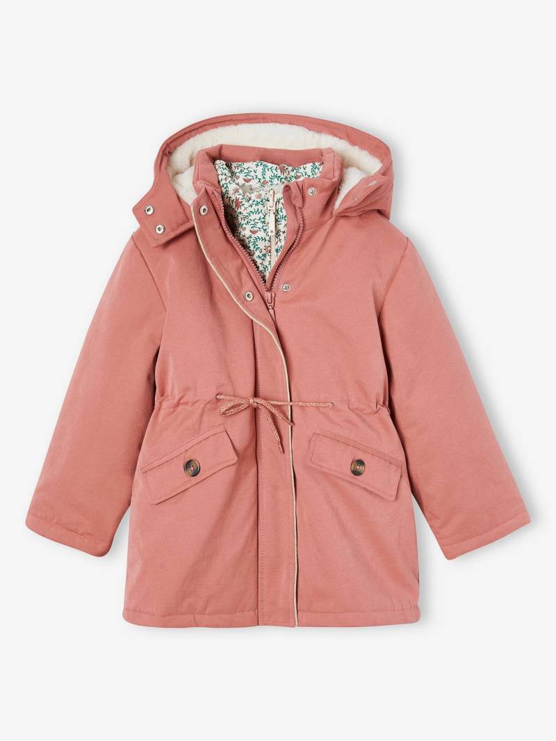 Mädchen 3-in-1-Steppjacke mit Recycling-Polyester von Vertbaudet