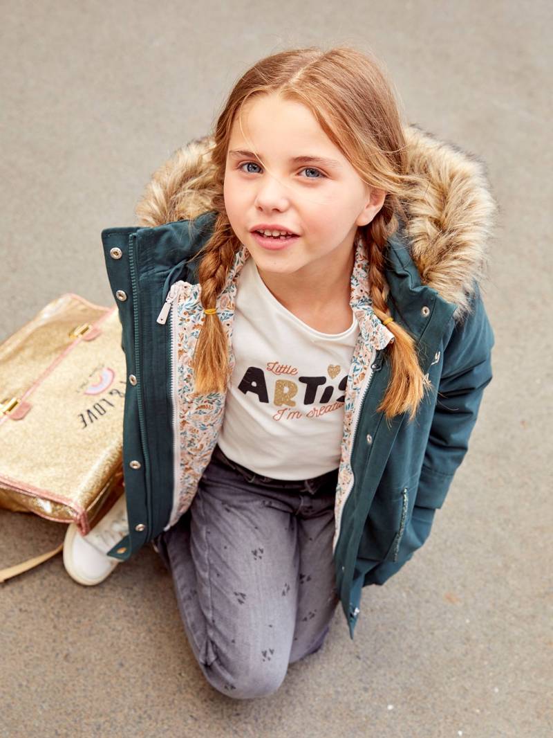 Mädchen 3-in-1-Winterjacke mit Recycling-Polyester von Vertbaudet