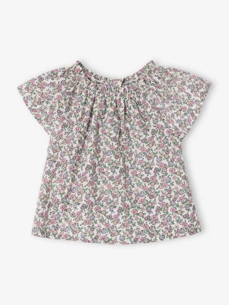 Mädchen Baby Bluse mit Blumenmuster von Vertbaudet