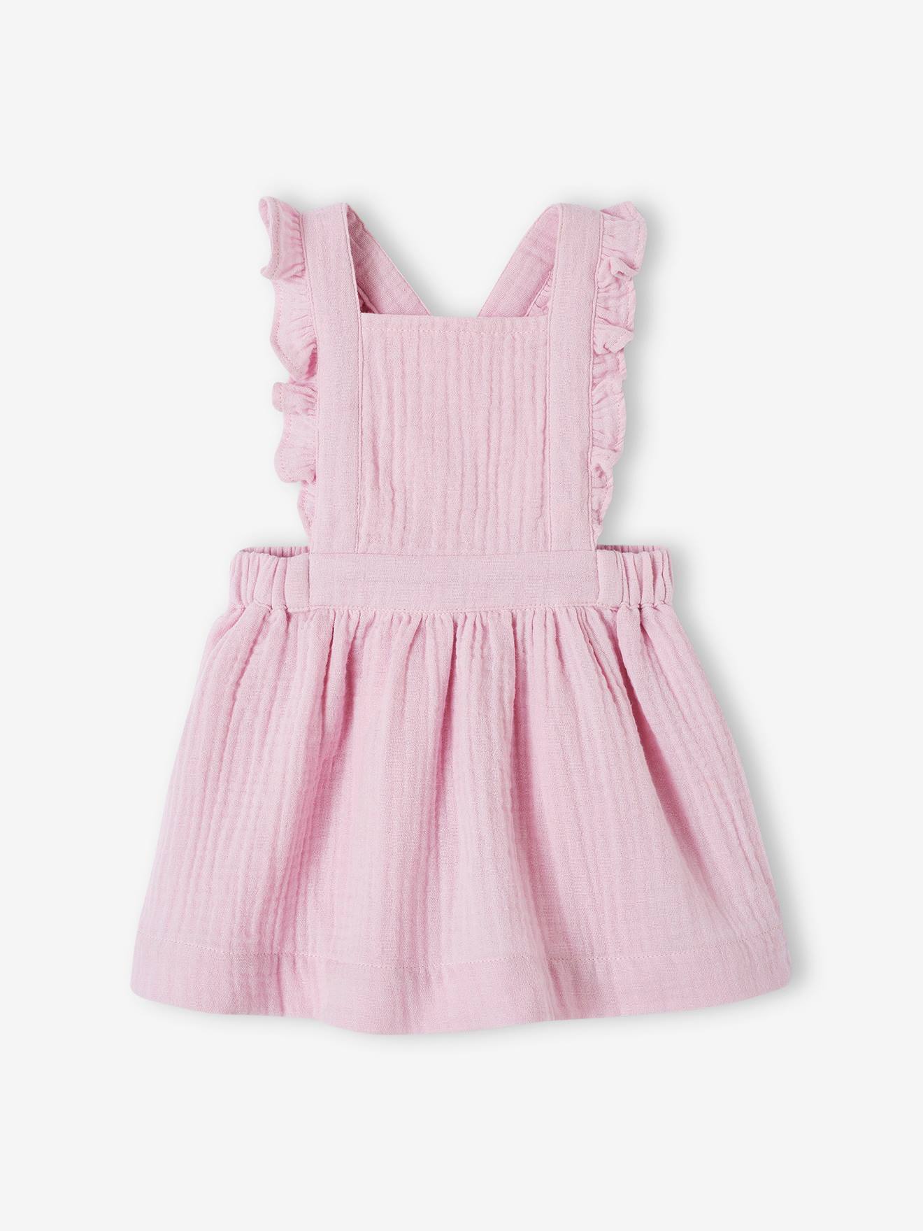 Mädchen Baby Latzkleid von Vertbaudet