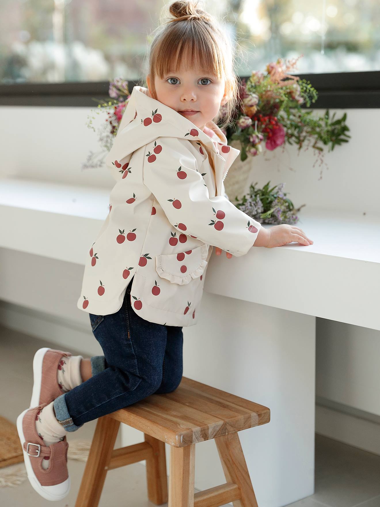 Mädchen Baby Regenjacke von Vertbaudet