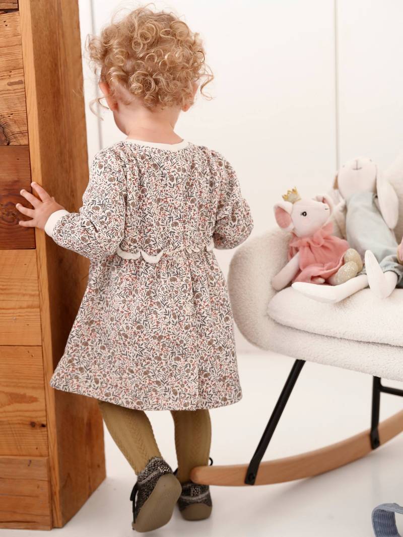 Mädchen Baby Sweatkleid von Vertbaudet