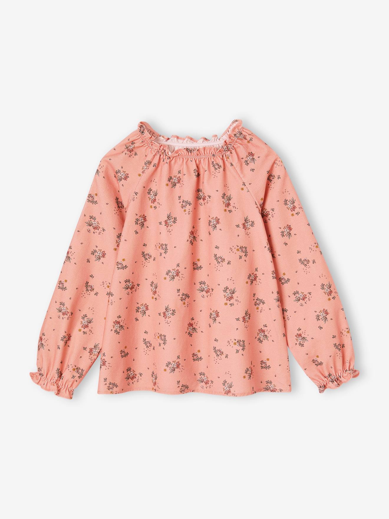 Mädchen Bluse aus Feincord pudrig Mädchen Bluse aus Feincord pudrig von Vertbaudet