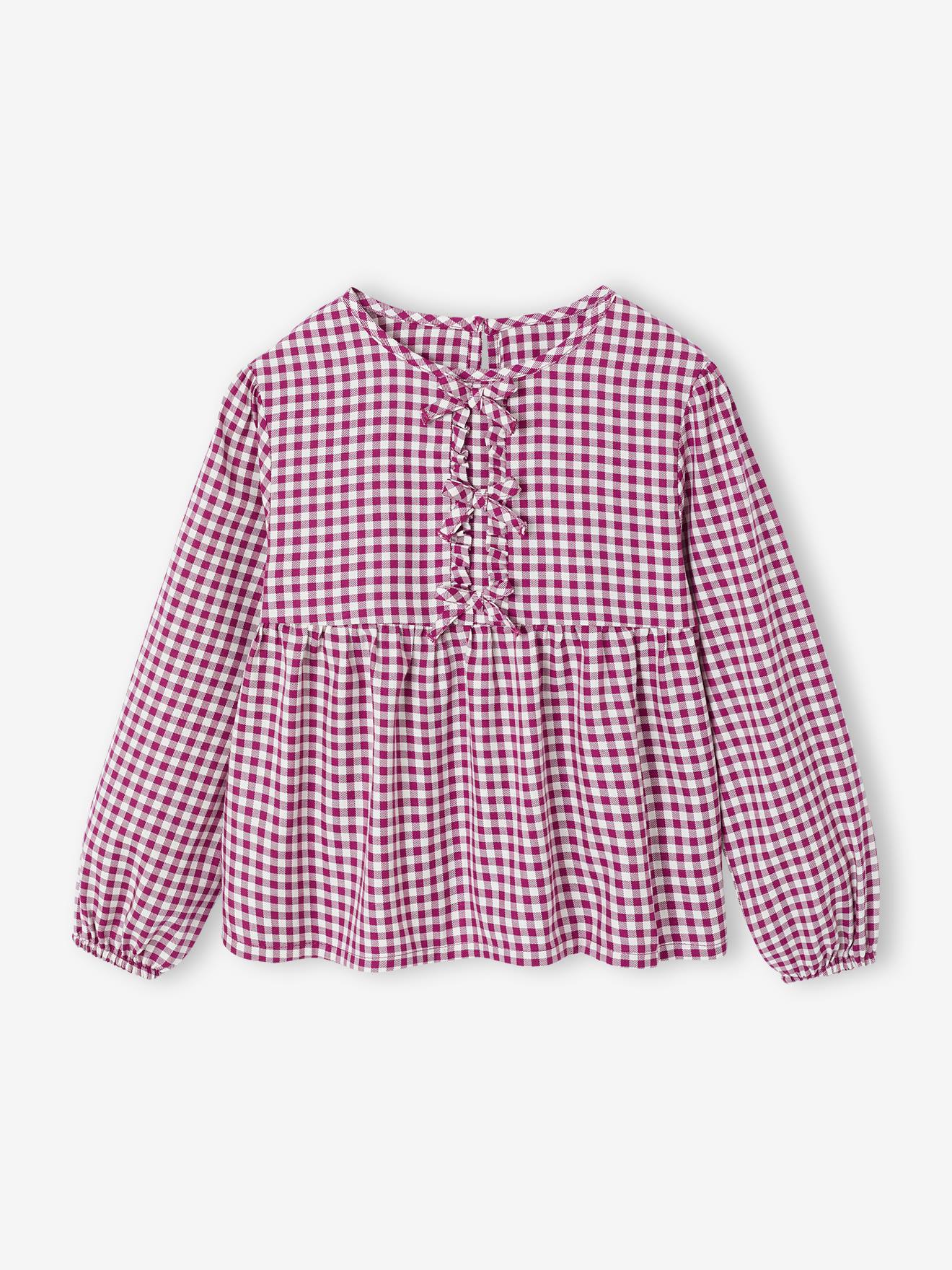 Mädchen Bluse mit Blumenmuster von Vertbaudet