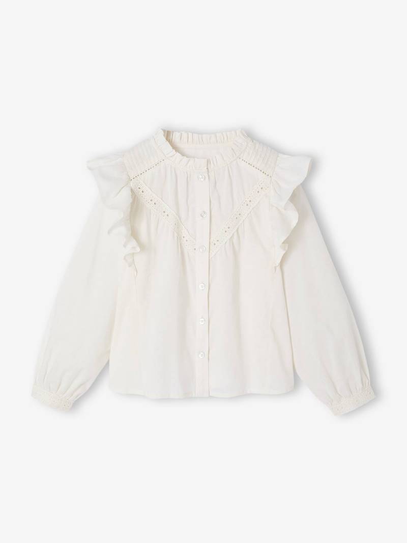 Mädchen Bluse mit Volants von Vertbaudet