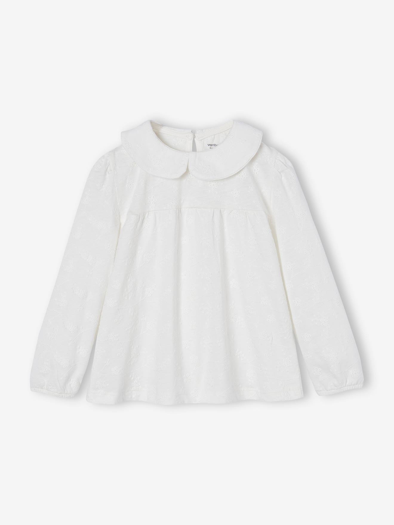 Mädchen Blusenshirt mit Lochstickereien Mädchen Blusenshirt mit Lochstickereien von Vertbaudet