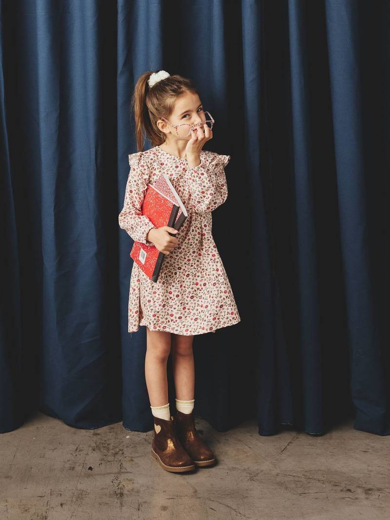 Mädchen Boho-Kleid mit Rüschen von Vertbaudet