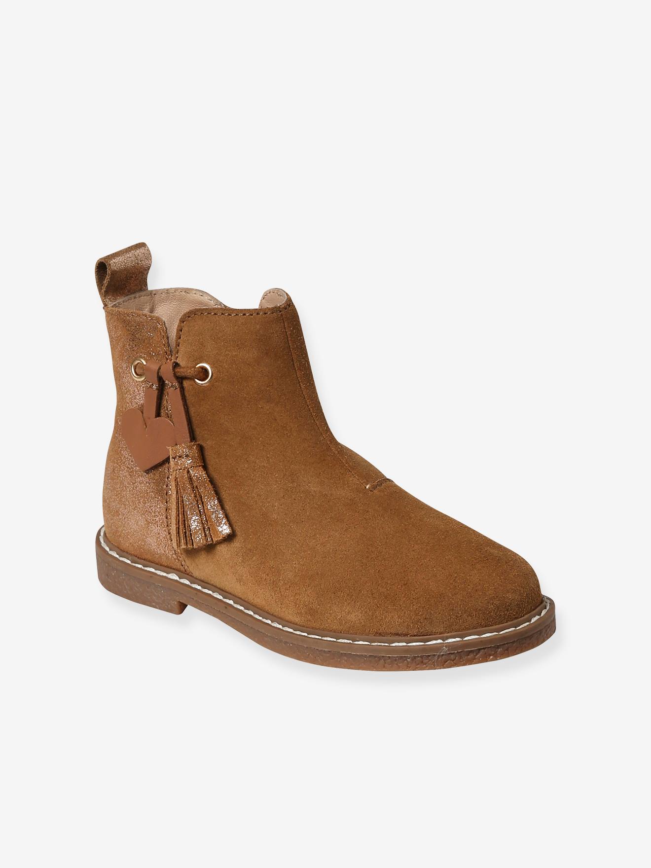 Mädchen Boots mit Anziehtrick camel von Vertbaudet
