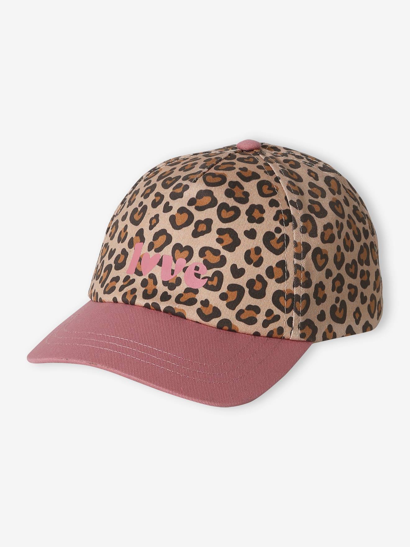 Mädchen Cap mit Leoprint von Vertbaudet
