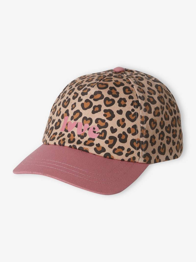 Mädchen Cap mit Leoprint von Vertbaudet