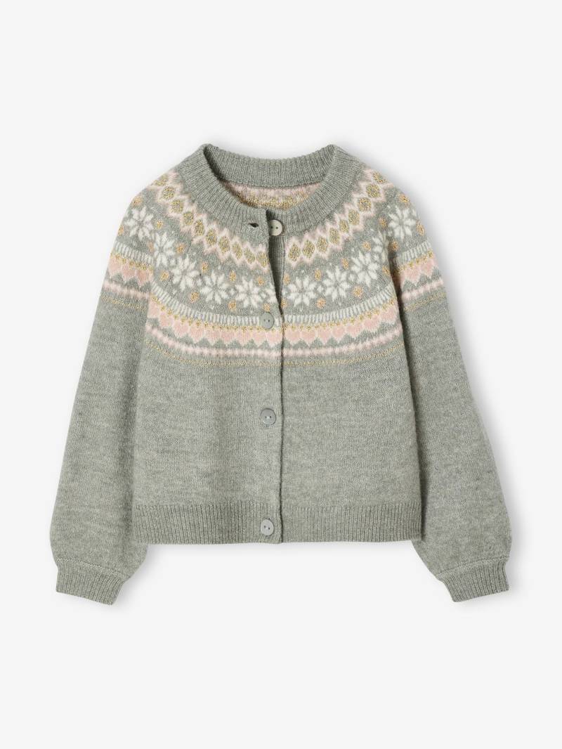 Mädchen Cardigan mit Metallic-Garn und Recycling-Polyester von Vertbaudet