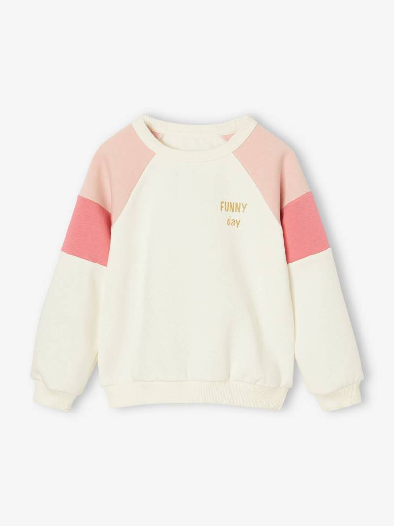 Mädchen Colorblock-Sweatshirt mit Recycling-Polyester von Vertbaudet