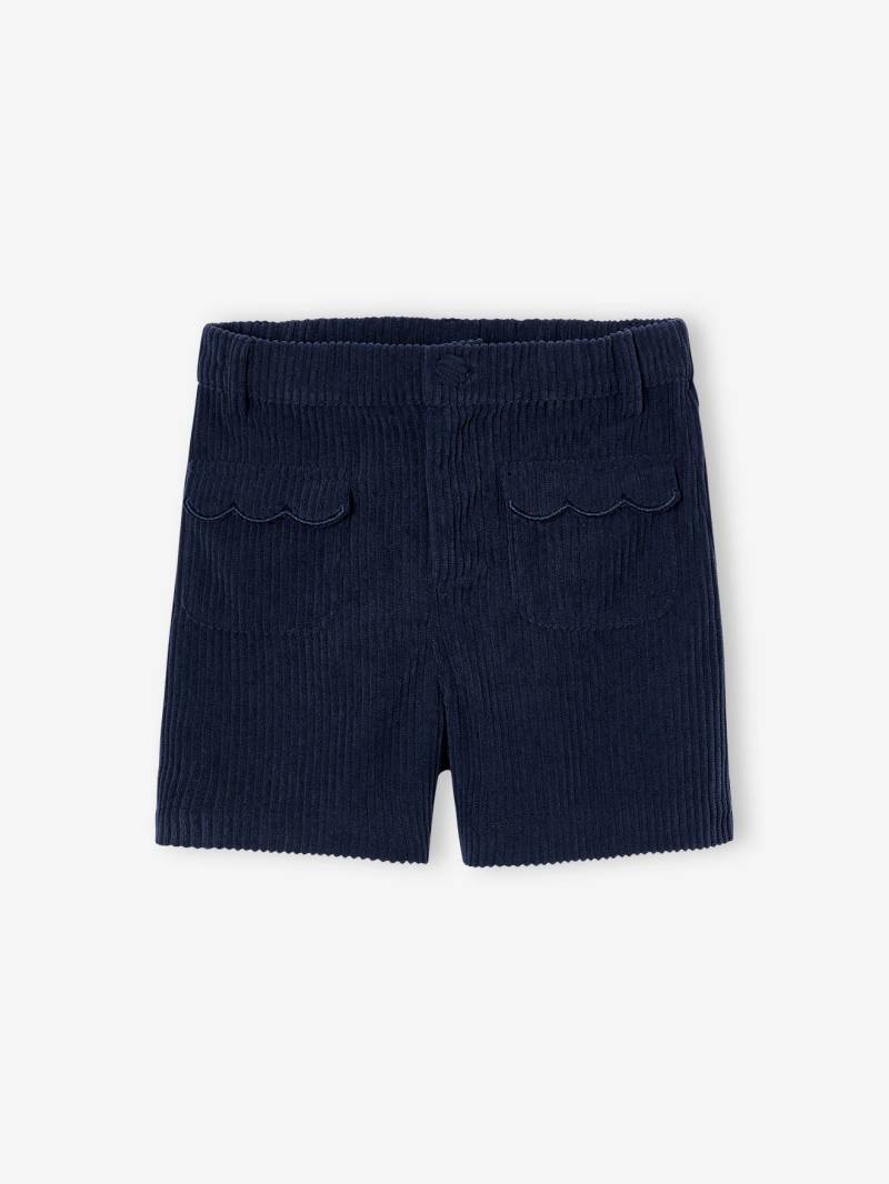 Mädchen Cord-Shorts mit verzierten Taschen von Vertbaudet