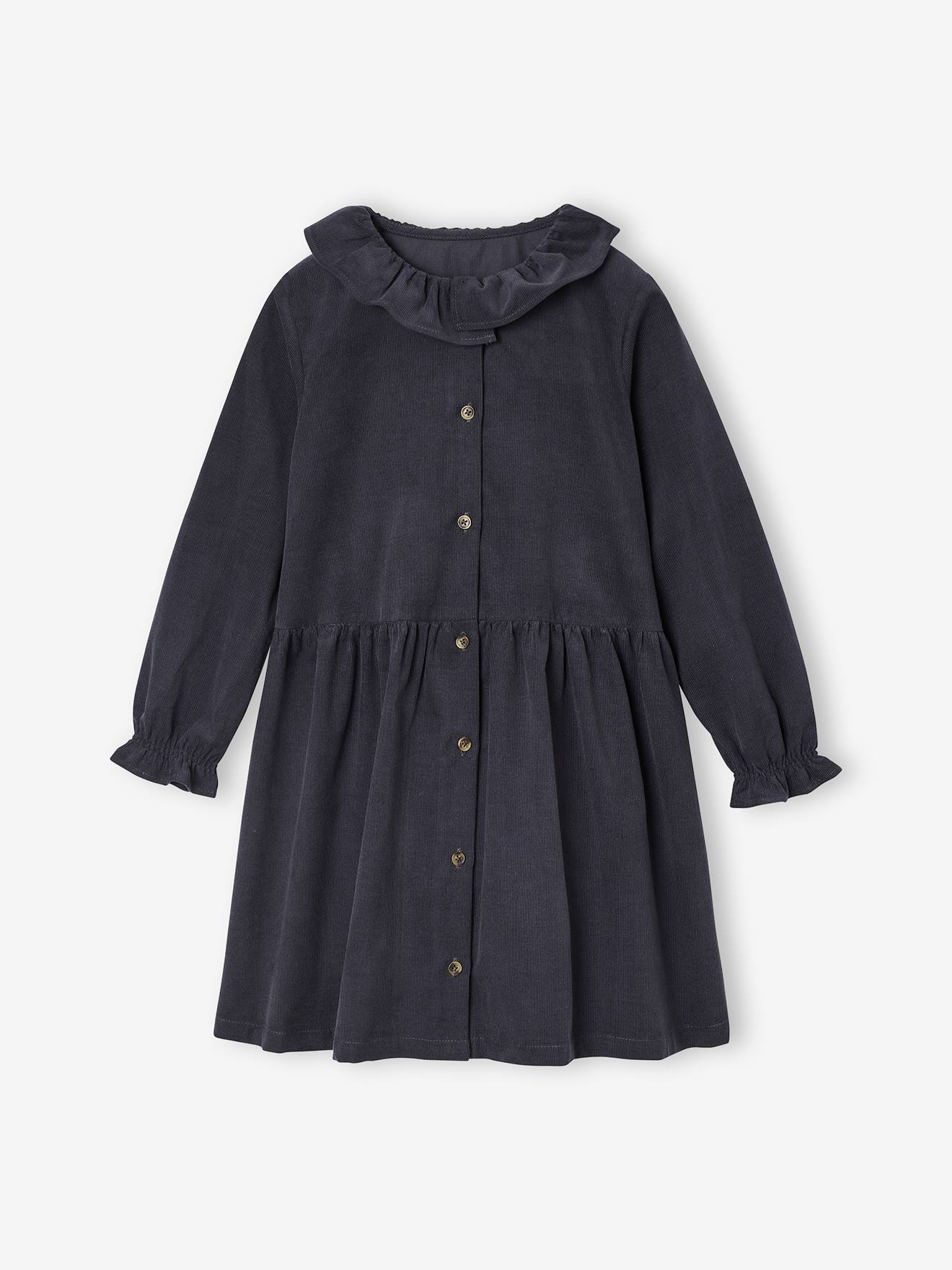 Mädchen Cordkleid mit Knöpfen Mädchen Cordkleid mit Knöpfen von Vertbaudet