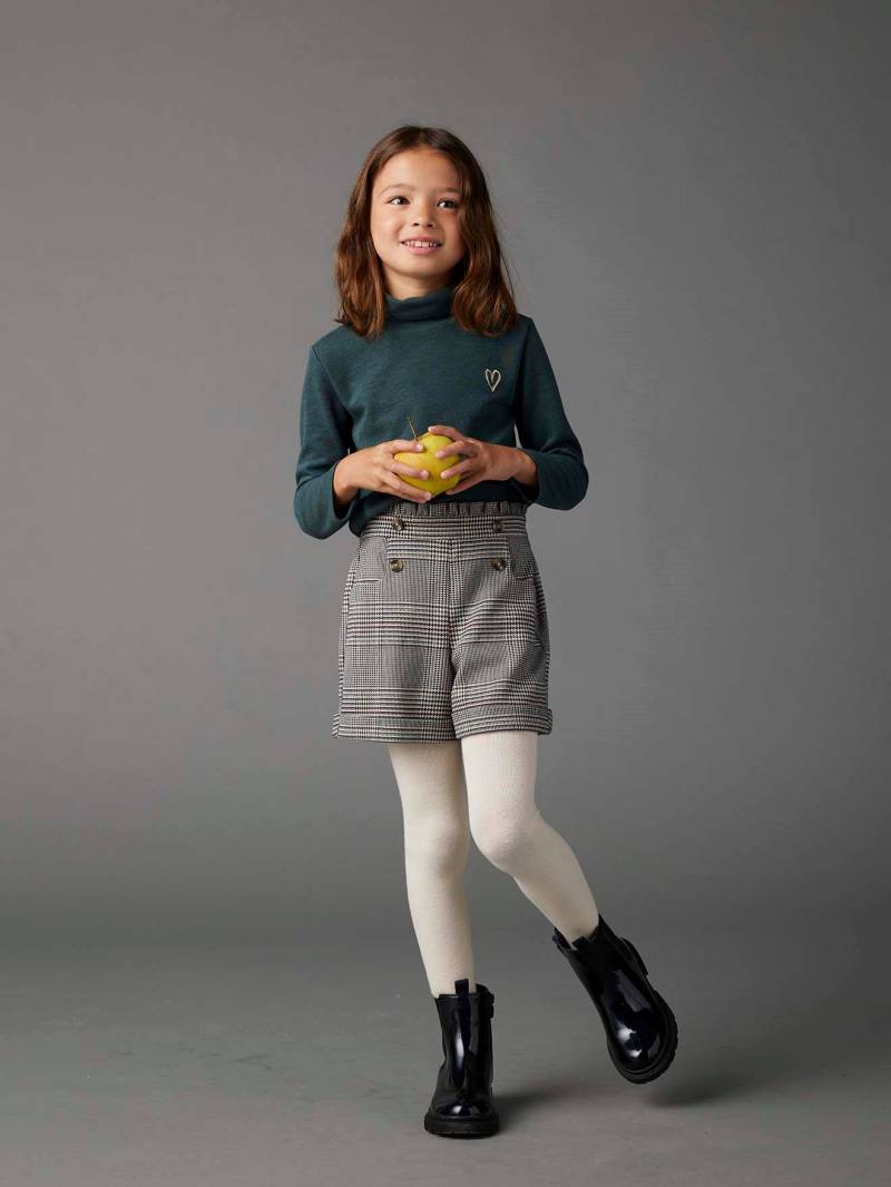 Mädchen Flanell-Shorts mit Karomuster von Vertbaudet