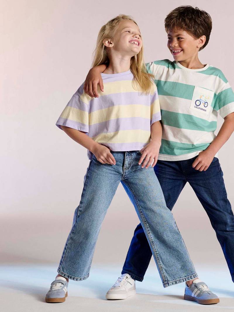 Mädchen Flare-Jeans von Vertbaudet