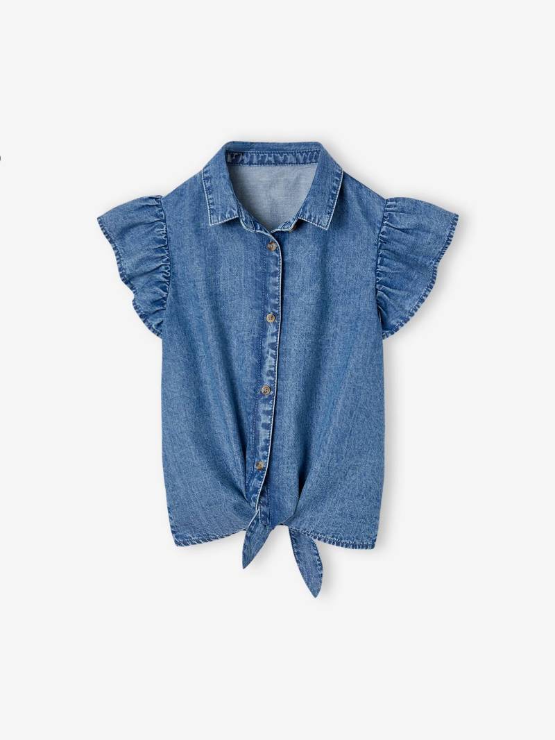 Mädchen Jeansbluse zum Binden mittel von Vertbaudet