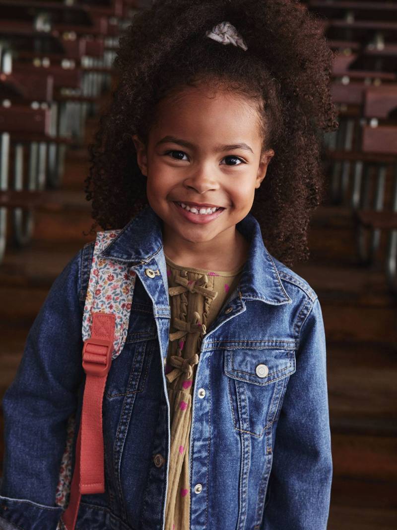 Mädchen Jeansjacke mit Druckknöpfen mittel von Vertbaudet